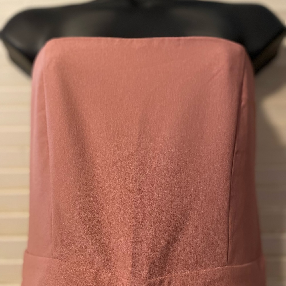 NWT | Missguided Pink Strapless Jumpsuit | 2 - Picture 5 of 13